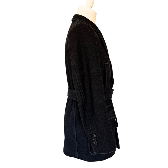 AURALEE | Wool Silk Melton Half Coat – Black (Size 1, Made in Japan) - Picture 5 of 15
